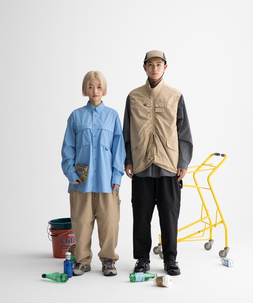 ocosic(オコジック)の「【ocosic】カジュアルボーダールーズ長袖Tシャツ(Tシャツ/カットソー・メンズ・ネイビー系/ホワイト系・M/L)」の19枚目の写真