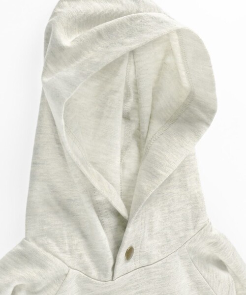 BRANSHES(ブランシェス)の「HOBOシャツパーカー(パーカー・キッズ・アイボリー/ブラック・150/90/120/100/140/110/130)」の7枚目の写真