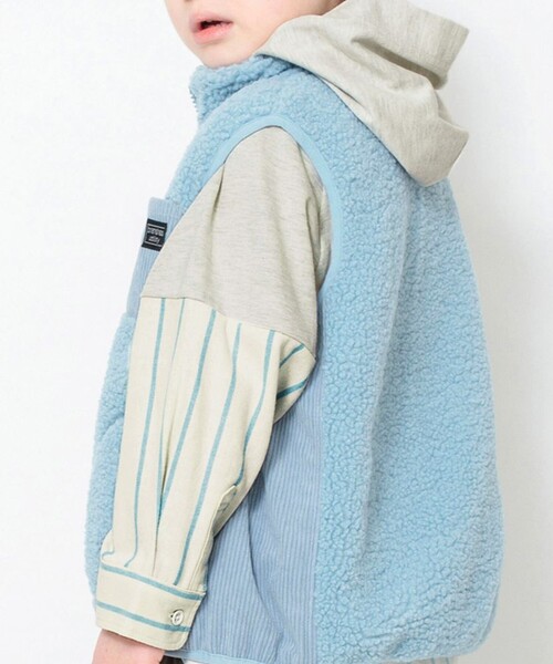 BRANSHES(ブランシェス)の「HOBOシャツパーカー(パーカー・キッズ・アイボリー/ブラック・150/90/120/100/140/110/130)」の10枚目の写真