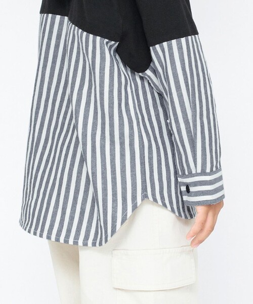 BRANSHES(ブランシェス)の「HOBOシャツパーカー(パーカー・キッズ・アイボリー/ブラック・150/90/120/100/140/110/130)」の22枚目の写真