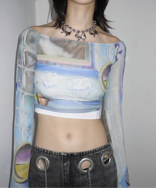 musubore(ムスボレ)の「ball chain ribbon choker / ボールチェーンリボンチョーカー(チョーカー・レディース・シルバー・FREE)」の11枚目の写真