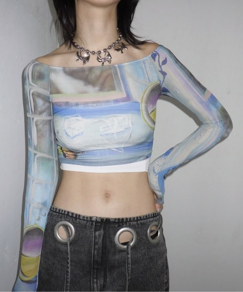 musubore(ムスボレ)の「ball chain ribbon choker / ボールチェーンリボンチョーカー(チョーカー・レディース・シルバー・FREE)」の7枚目の写真