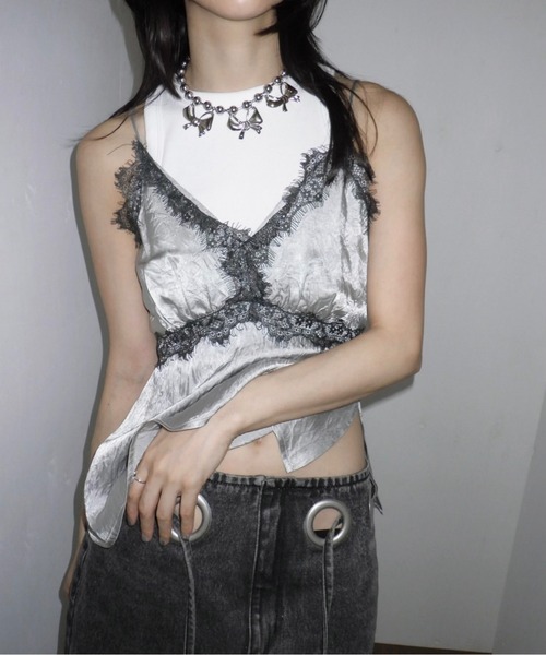 musubore(ムスボレ)の「ball chain ribbon choker / ボールチェーンリボンチョーカー(チョーカー・レディース・シルバー・FREE)」の3枚目の写真