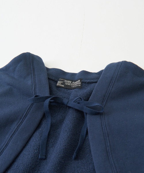 CUBE SUGAR（キューブシュガー）の「吊り裏毛スウェットボレロ（カーディガン/ボレロ・レディース・トップグレー/レッド/ホワイト/ネイビー・M）」の17枚目の写真