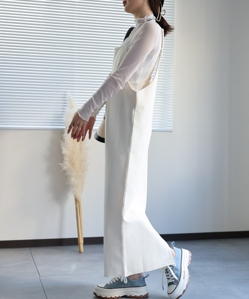 sakishimatokyo（サキシマトーキョー）の「バッグデザインキャミワンピース（ワンピース・レディース・チャコール/アイボリー/ブラック/パープル系その他・FREE）」の12枚目の写真