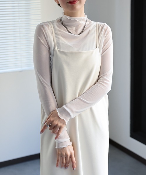 sakishimatokyo（サキシマトーキョー）の「バッグデザインキャミワンピース（ワンピース・レディース・チャコール/アイボリー/ブラック/パープル系その他・FREE）」の16枚目の写真