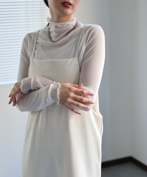 sakishimatokyo（サキシマトーキョー）の「バッグデザインキャミワンピース（ワンピース・レディース・チャコール/アイボリー/ブラック/パープル系その他・FREE）」の17枚目の写真