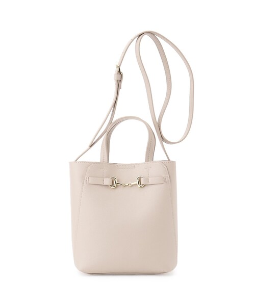 index（インデックス）の「◆ビット付きミニショルダー（ショルダーバッグ・レディース・ベージュ/ホワイト/ブラック・00）」の8枚目の写真