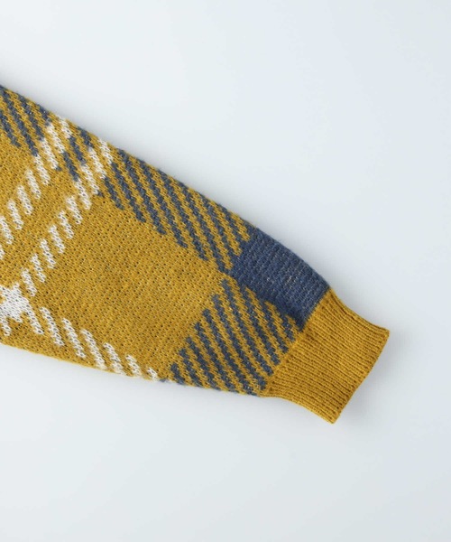 Right-on（ライトオン）の「【BEVERLY HILLS POLO CLUB】チェック柄ニットカーディガン（カーディガン/ボレロ・レディース・ブラウン/イエロー・M/L）」の20枚目の写真