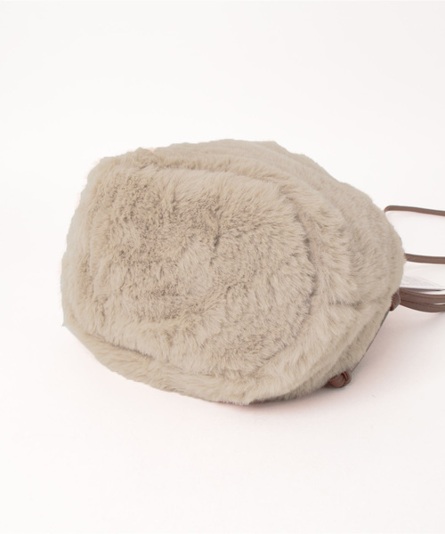 DONOBAN（ドノバン）の「巾着2WAYファーショルダー（ショルダーバッグ・レディース・レオパード/モカ/アイボリー・F）」の5枚目の写真