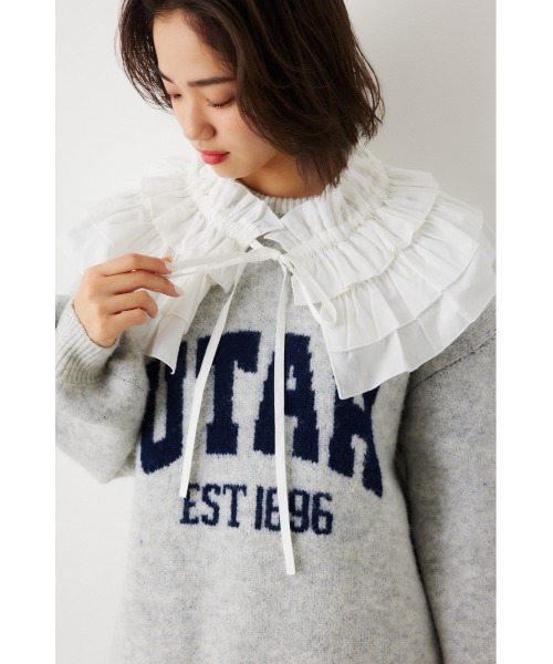 RODEO CROWNS WIDE BOWL(ロデオクラウンズワイドボウル)の「MULTI WAY FRILL ACCE(付け襟・レディース・ブラック/ホワイト・FREE)」の14枚目の写真
