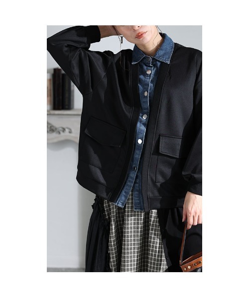 Sawa a la mode（サワアラモード）の「フェイクレイヤードトップス（シャツ/ブラウス・レディース・グレー/ブラック・FREE）」の18枚目の写真