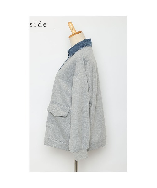 Sawa a la mode（サワアラモード）の「フェイクレイヤードトップス（シャツ/ブラウス・レディース・グレー/ブラック・FREE）」の21枚目の写真