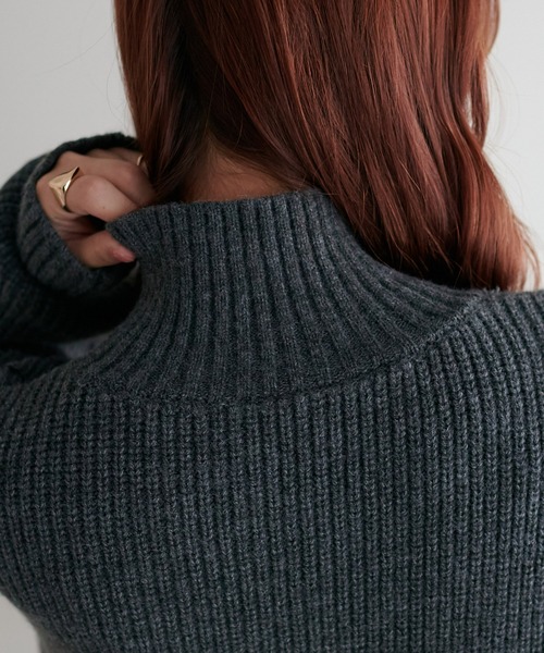 DISCOAT（ディスコート）の「ワンポイント刺繍ドライバーズニット