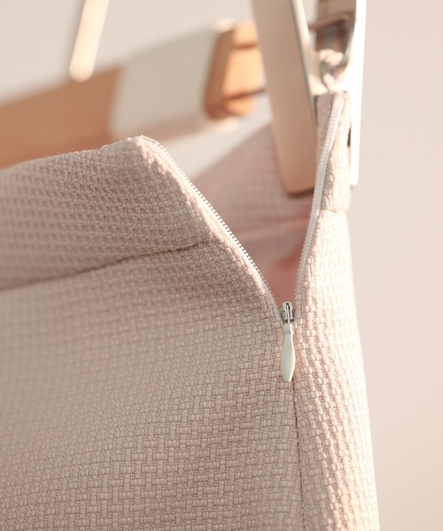 SAISON DE PAPILLON（セゾンドパピヨン）の「裾ファーハイウエストミニスカート（スカート・レディース・ピンクベージュ/ブラック/パープル・S/M/L）」の19枚目の写真