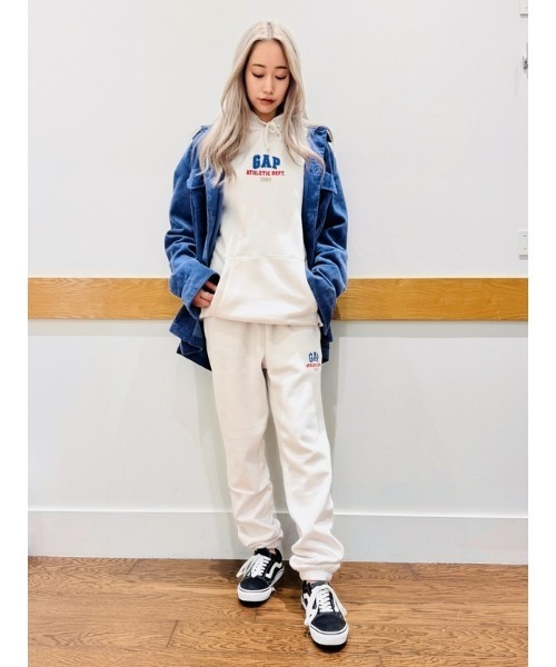 GAP（ギャップ）の「GAPアーチロゴ ジョガーパンツ(ユニセックス)（スウェットパンツ・メンズ・レッド/ホワイト系その他/ネイビー/ブラック・XS/L/M/XL/S）」の14枚目の写真