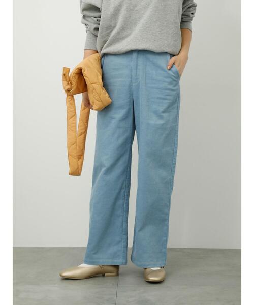 Lugnoncure（ルノンキュール）の「コーデュロイパンツ（その他パンツ・レディース・ピンク/チャコールグレー/ベージュ/ブルー・M/L）」の3枚目の写真