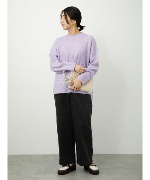 Lugnoncure（ルノンキュール）の「コーデュロイパンツ（その他パンツ・レディース・ピンク/チャコールグレー/ベージュ/ブルー・M/L）」の9枚目の写真