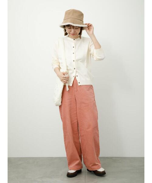 Lugnoncure（ルノンキュール）の「コーデュロイパンツ（その他パンツ・レディース・ピンク/チャコールグレー/ベージュ/ブルー・M/L）」の14枚目の写真