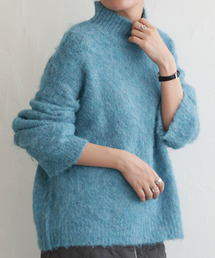 モヘアライクハイネックプルオーバー