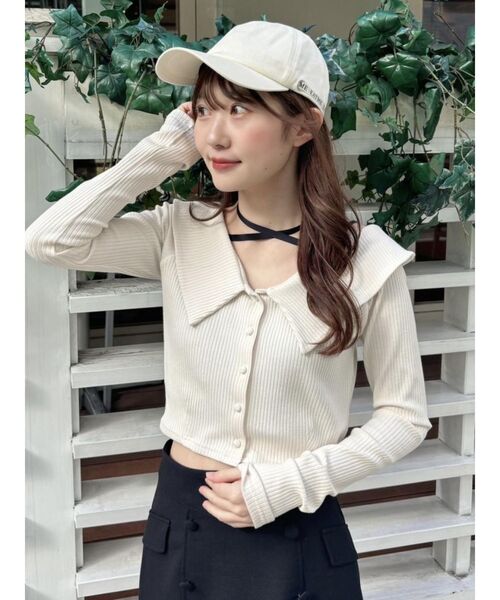 EATME（イートミー）の「BACKダブルリボンキャップ（キャップ・レディース・ブラック/アイボリー・FREE）」の8枚目の写真