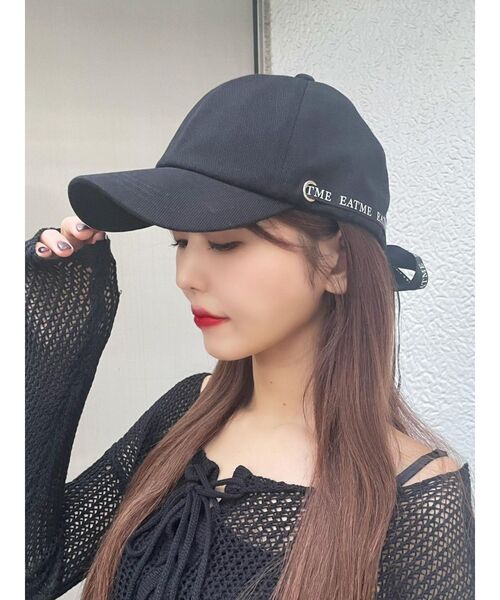 EATME（イートミー）の「BACKダブルリボンキャップ（キャップ・レディース・ブラック/アイボリー・FREE）」の17枚目の写真