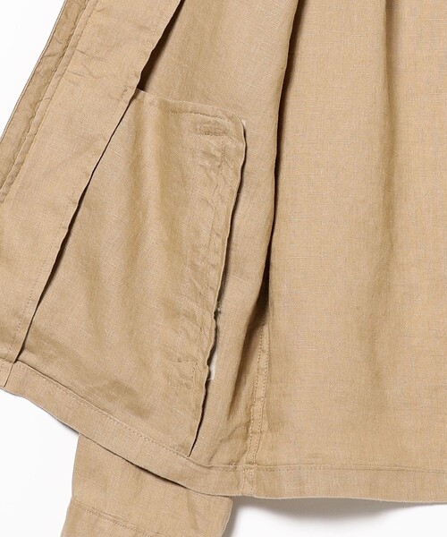 BEAMS(ビームス)の「BEAMS / リネン シングルライダース ジャケット(ライダースジャケット・メンズ・ブラック/ベージュ・S/M/L/XL)」の18枚目の写真