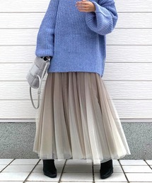 Q | グラデーションチュールスカート(スカート)