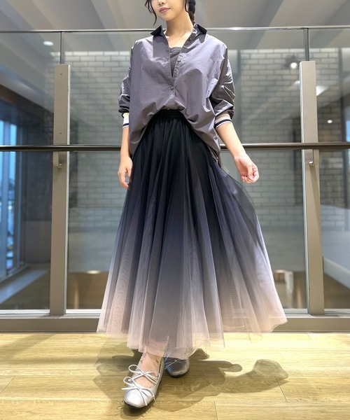 グラデーションチュールスカート（スカート）｜Q（キュー）の