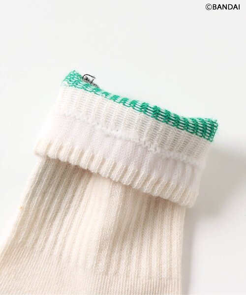algy(アルジー)の「【たまごっち】ラインソックス(ソックス/靴下・キッズ・オフホワイト/ブラック・24/21/15 /27/18)」の12枚目の写真