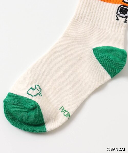 algy(アルジー)の「【たまごっち】ラインソックス(ソックス/靴下・キッズ・オフホワイト/ブラック・24/21/15 /27/18)」の13枚目の写真