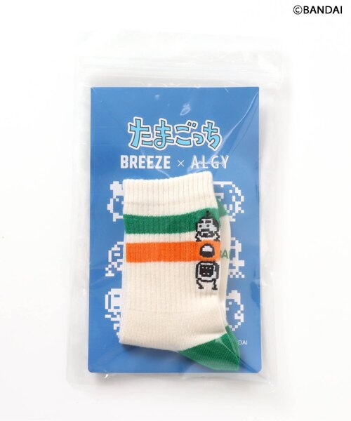 algy(アルジー)の「【たまごっち】ラインソックス(ソックス/靴下・キッズ・オフホワイト/ブラック・24/21/15 /27/18)」の16枚目の写真