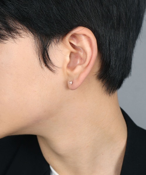 4INT.(フォイント)の「ストレートバーベル ボディピアス 16G / サージカルステンレス316L (金属アレルギー対応)(ピアス(両耳用)・メンズ・シルバー/ブラック/クリア・4/5)」の10枚目の写真
