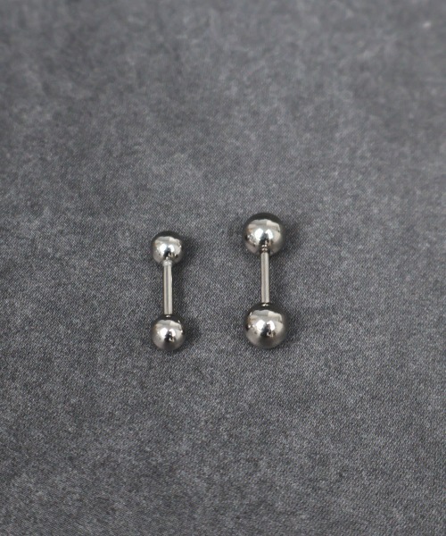 4INT.(フォイント)の「ストレートバーベル ボディピアス 16G / サージカルステンレス316L (金属アレルギー対応)(ピアス(両耳用)・メンズ・シルバー/ブラック/クリア・4/5)」の17枚目の写真