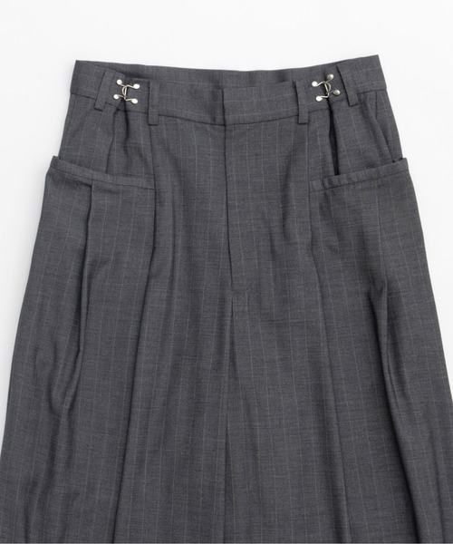 MAISON SPECIAL(メゾンスペシャル)の「2way Tuck Volume Pants/2WAYタックボリュームパンツ【MAISON SPECIAL/メゾンスペシャル】■セットアップ対応■(スラックス・レディース・ライトグレー/グレー/ネイビー・38/36)」の15枚目の写真