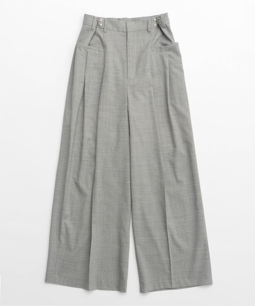 MAISON SPECIAL(メゾンスペシャル)の「2way Tuck Volume Pants/2WAYタックボリュームパンツ【MAISON SPECIAL/メゾンスペシャル】■セットアップ対応■(スラックス・レディース・ライトグレー/グレー/ネイビー・38/36)」の12枚目の写真