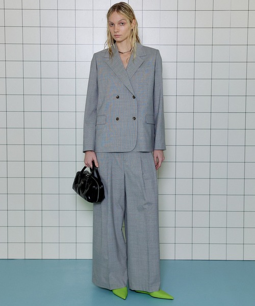 MAISON SPECIAL(メゾンスペシャル)の「2way Tuck Volume Pants/2WAYタックボリュームパンツ【MAISON SPECIAL/メゾンスペシャル】■セットアップ対応■(スラックス・レディース・ライトグレー/グレー/ネイビー・38/36)」の7枚目の写真