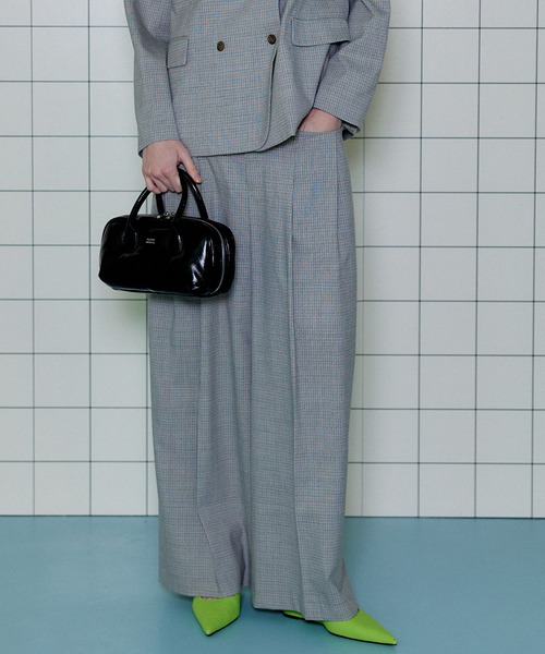 MAISON SPECIAL(メゾンスペシャル)の「2way Tuck Volume Pants/2WAYタックボリュームパンツ【MAISON SPECIAL/メゾンスペシャル】■セットアップ対応■(スラックス・レディース・ライトグレー/グレー/ネイビー・38/36)」の8枚目の写真