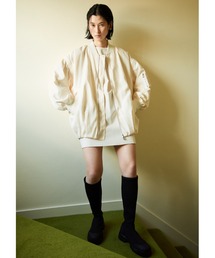 【emmi atelier】ストレッチミニワンピース