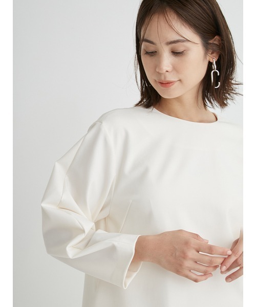 emmi（エミ）の「【emmi atelier】ストレッチミニワンピース（ワンピース・レディース・ブラック/オフホワイト・1/0）」の19枚目の写真