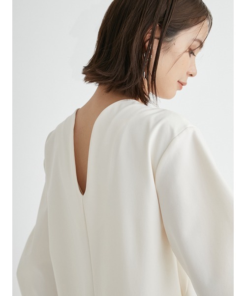 emmi（エミ）の「【emmi atelier】ストレッチミニワンピース（ワンピース・レディース・ブラック/オフホワイト・1/0）」の3枚目の写真