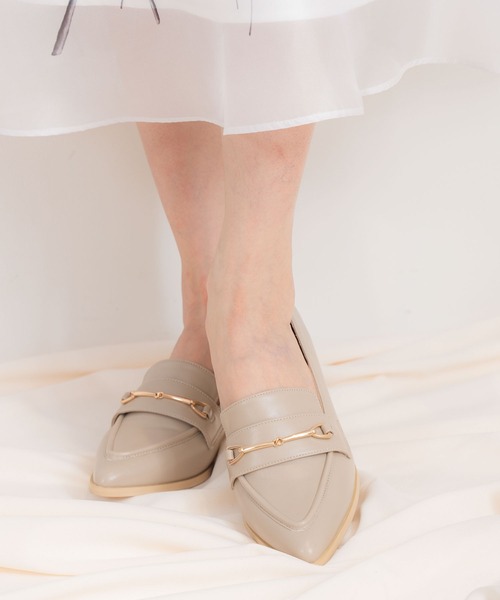 NOELA（ノエラ）の「パールヒールローファー（ローファー・レディース・オフホワイト/ブラウン/ベージュ・S/M/L）」の11枚目の写真