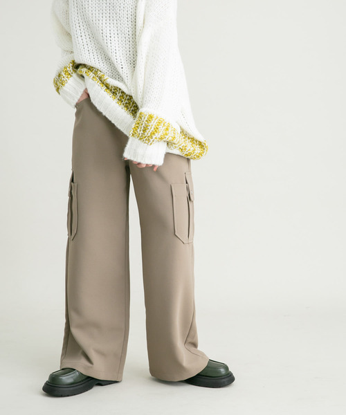 KBF（ケイビーエフ）の「ワークディティールミリタリーパンツ（その他パンツ・レディース・チャコールグレー/カーキ・ONE）」の6枚目の写真