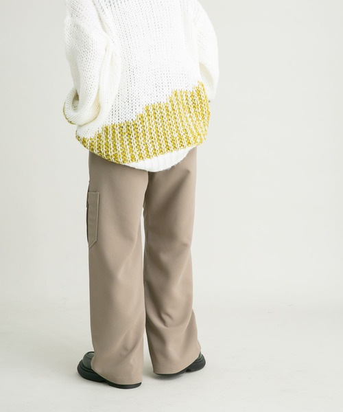 KBF（ケイビーエフ）の「ワークディティールミリタリーパンツ（その他パンツ・レディース・チャコールグレー/カーキ・ONE）」の7枚目の写真