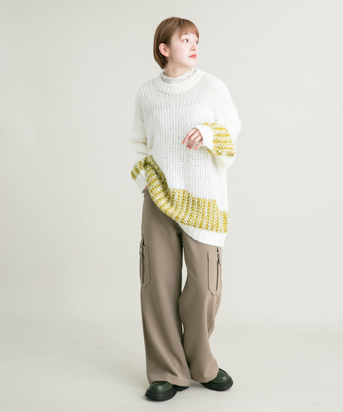 KBF（ケイビーエフ）の「ワークディティールミリタリーパンツ（その他パンツ・レディース・チャコールグレー/カーキ・ONE）」の9枚目の写真