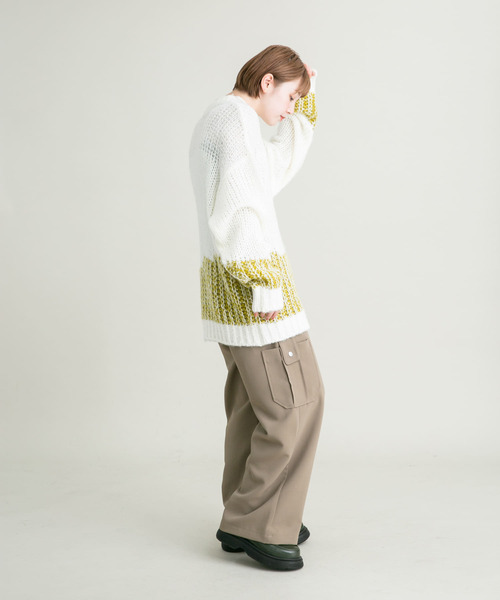 KBF（ケイビーエフ）の「ワークディティールミリタリーパンツ（その他パンツ・レディース・チャコールグレー/カーキ・ONE）」の10枚目の写真