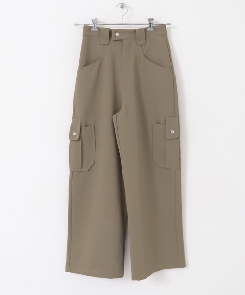 KBF（ケイビーエフ）の「ワークディティールミリタリーパンツ（その他パンツ・レディース・チャコールグレー/カーキ・ONE）」の22枚目の写真