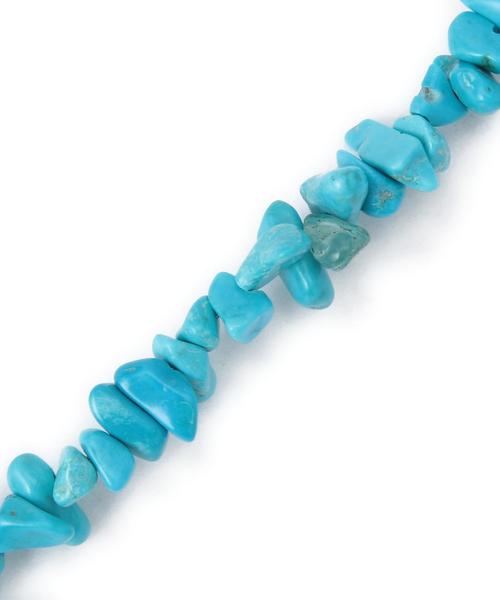 green label relaxing（グリーンレーベルリラクシング）の「TQ ネックレス 73（ネックレス・メンズ・ターコイズブルー・フリー）」の3枚目の写真