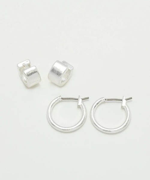 GOLDY（ゴールディ）の「【GOLDY】フラット ＆ ミニマル ライン 2ペア ピアス / 1201202 CS-2311※（ピアス（両耳用）・レディース・シルバー系その他/ゴールド/ゴールド系その他2/シルバー・FREE）」の3枚目の写真