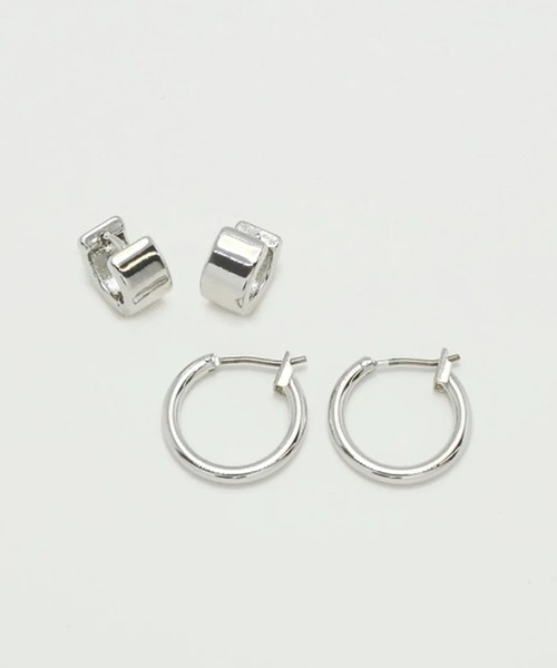 GOLDY（ゴールディ）の「【GOLDY】フラット ＆ ミニマル ライン 2ペア ピアス / 1201202 CS-2311※（ピアス（両耳用）・レディース・シルバー系その他/ゴールド/ゴールド系その他2/シルバー・FREE）」の2枚目の写真